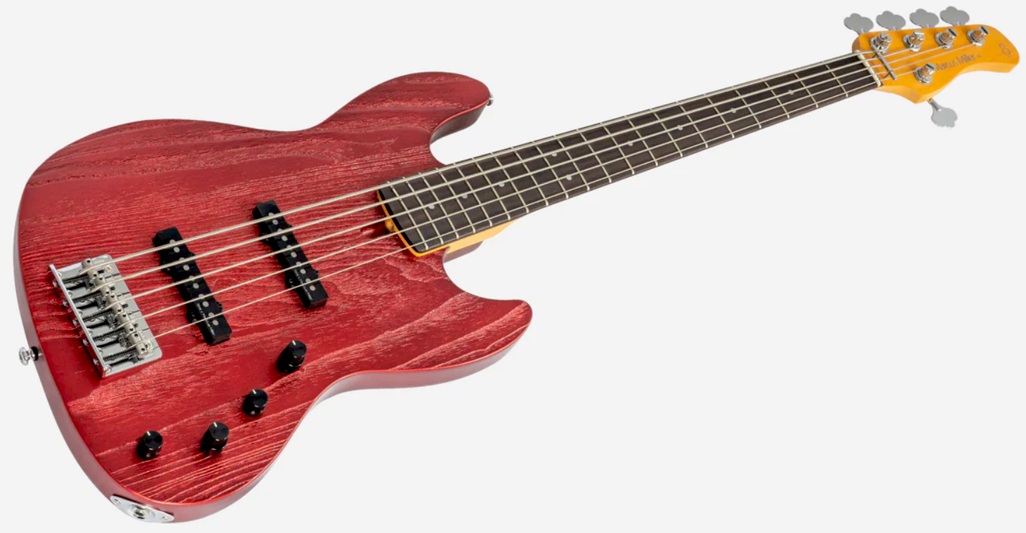 Sire Marcus Miller V6 5st 5c Active Rw - Candy Apple Red - Solidbody E-bass - Variation 2