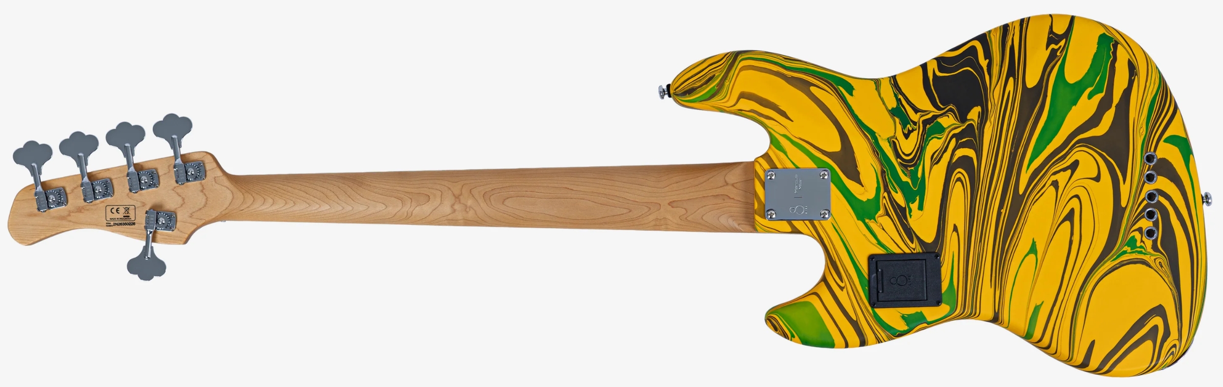 Sire Marcus Miller V7 Alder 2nd Gen 5st 5c Active Eb - Yellow Swirl - Solidbody E-bass - Variation 1