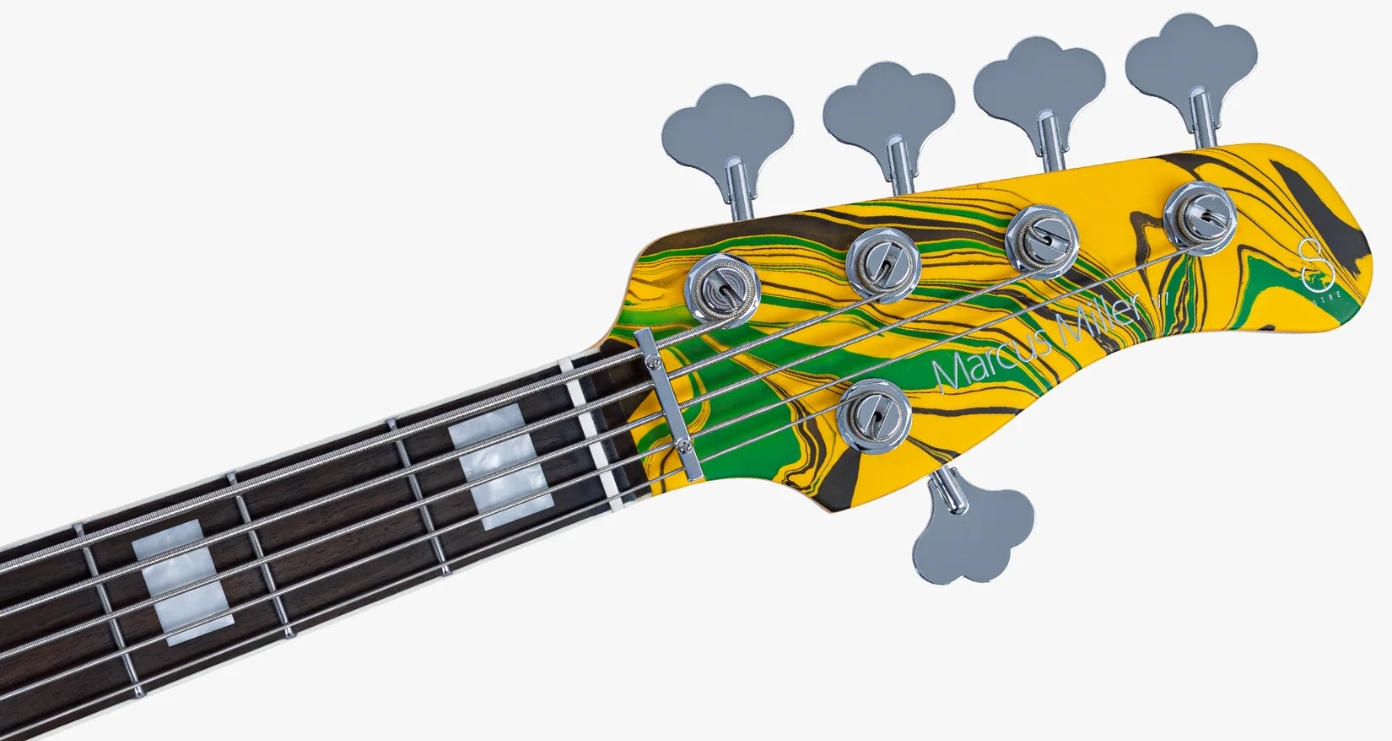 Sire Marcus Miller V7 Alder 2nd Gen 5st 5c Active Eb - Yellow Swirl - Solidbody E-bass - Variation 3
