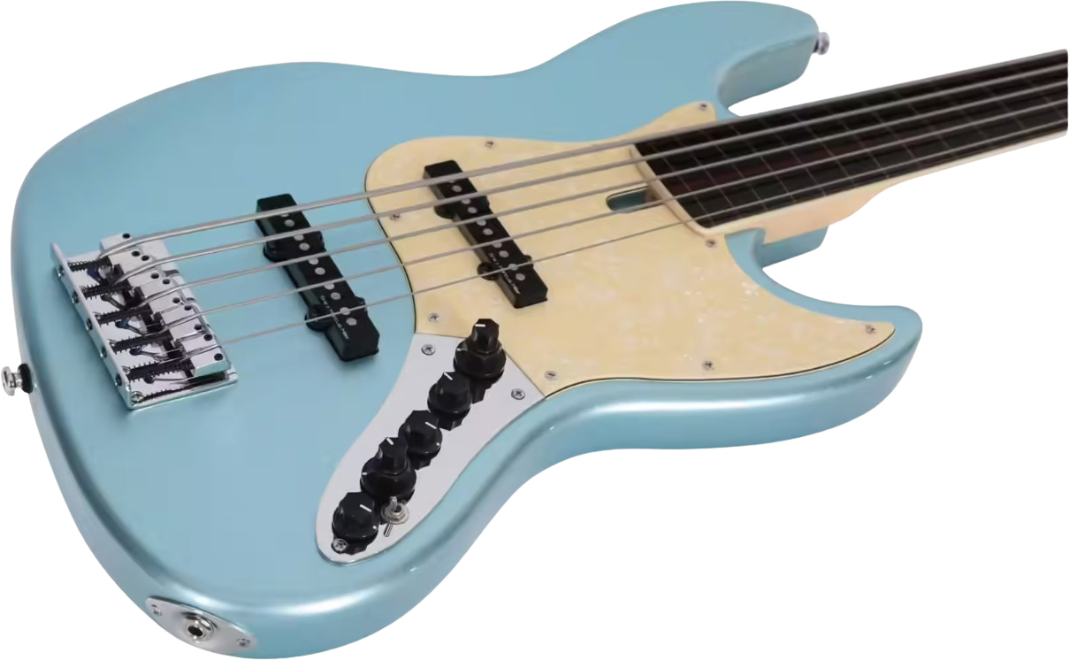 Sire Marcus Miller V7 Alder 5st Fl 2nd Gen. 5c Fretless Eb Sans Housse - Lake Placid Blue - Solidbody E-bass - Variation 2