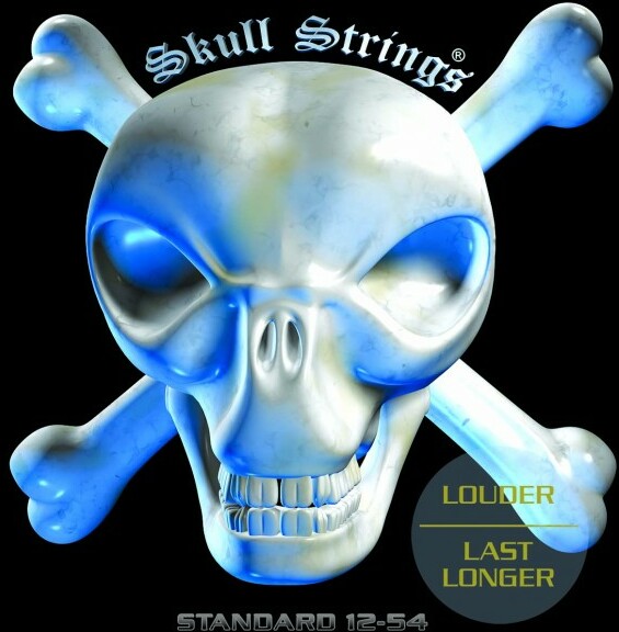 Skull Strings Std 1254 Standard Electric Guitar Heavy 6c 12-54 - E-Gitarren Saiten - Main picture