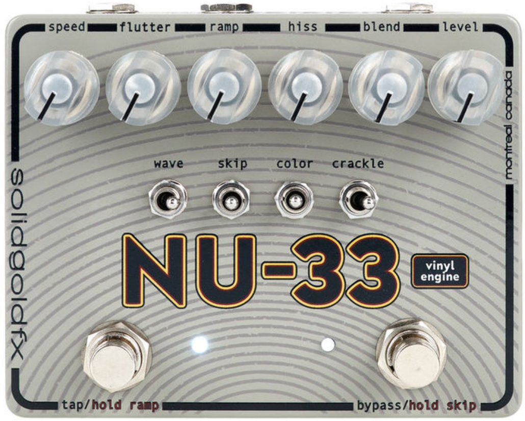 Solidgoldfx Nu-33 Vinyl Engine - Modulation/Chorus/Flanger/Phaser & Tremolo Effektpedal - Main picture