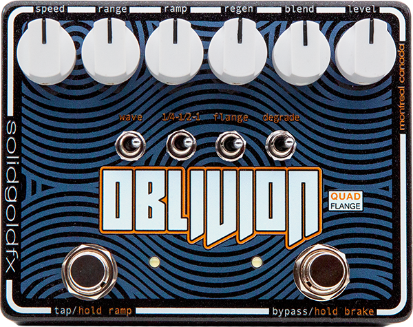 Solidgoldfx Oblivion Quad Flanger - Modulation/Chorus/Flanger/Phaser & Tremolo Effektpedal - Main picture