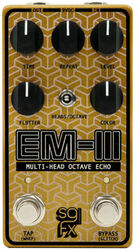 Reverb/delay/echo effektpedal Solidgoldfx EM-III Multi-Head Octave Echo