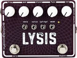 Overdrive/distortion/fuzz effektpedal Solidgoldfx Lysis Polyphonic Octave Down Fuzz Modulator