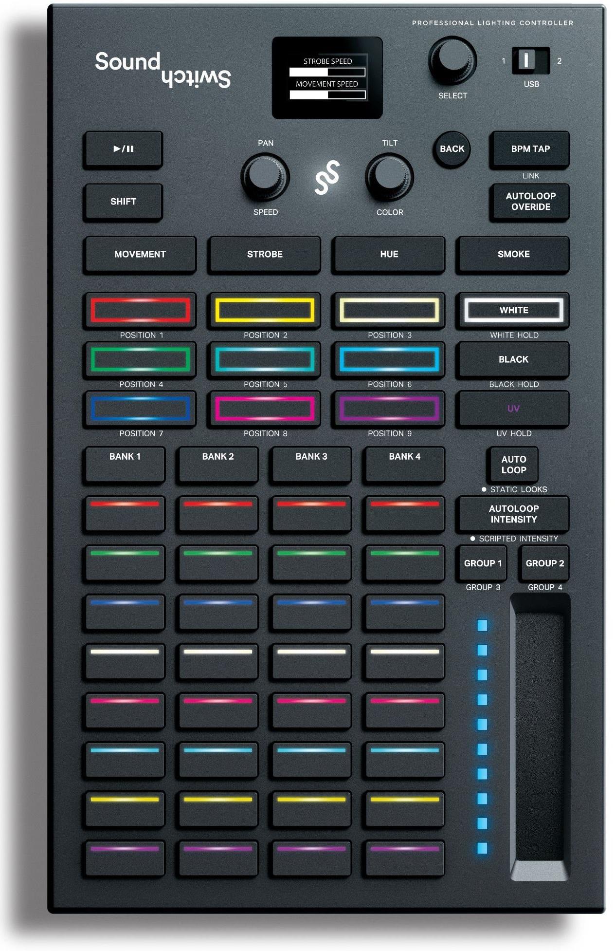 Dmx controller & software Soundswitch Control One