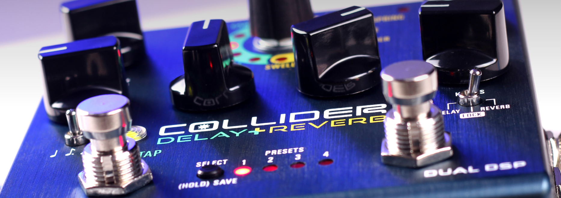 Reverb/delay/echo effektpedal Source audio Collider Delay+Reverb