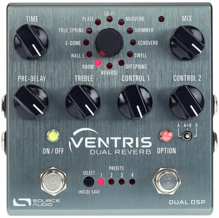 Source Audio Ventris Dual Reverb - Reverb/Delay/Echo Effektpedal - Main picture