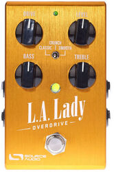 Overdrive/distortion/fuzz effektpedal Source audio L.A. Lady Overdrive