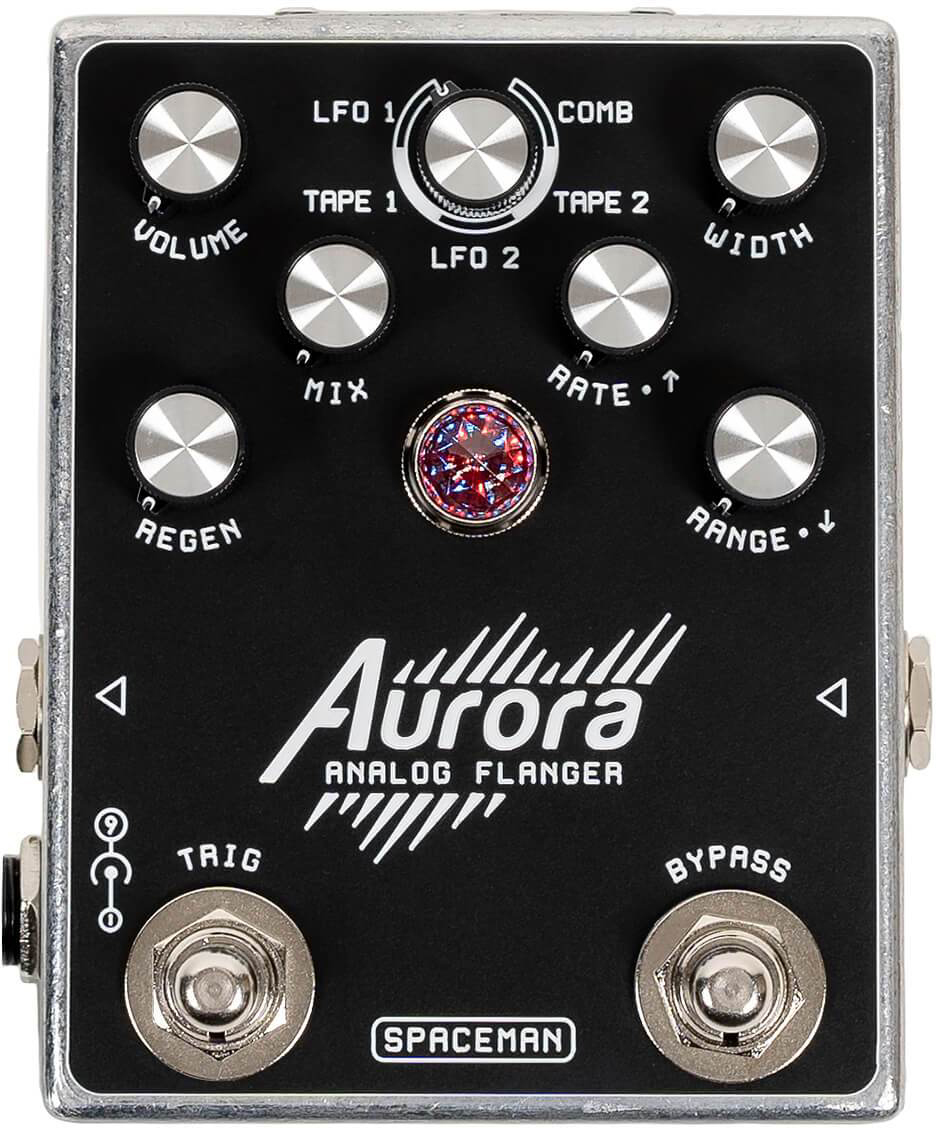 Spaceman Effects Aurora Flanger Standard - Silver - Modulation/Chorus/Flanger/Phaser & Tremolo Effektpedal - Main picture