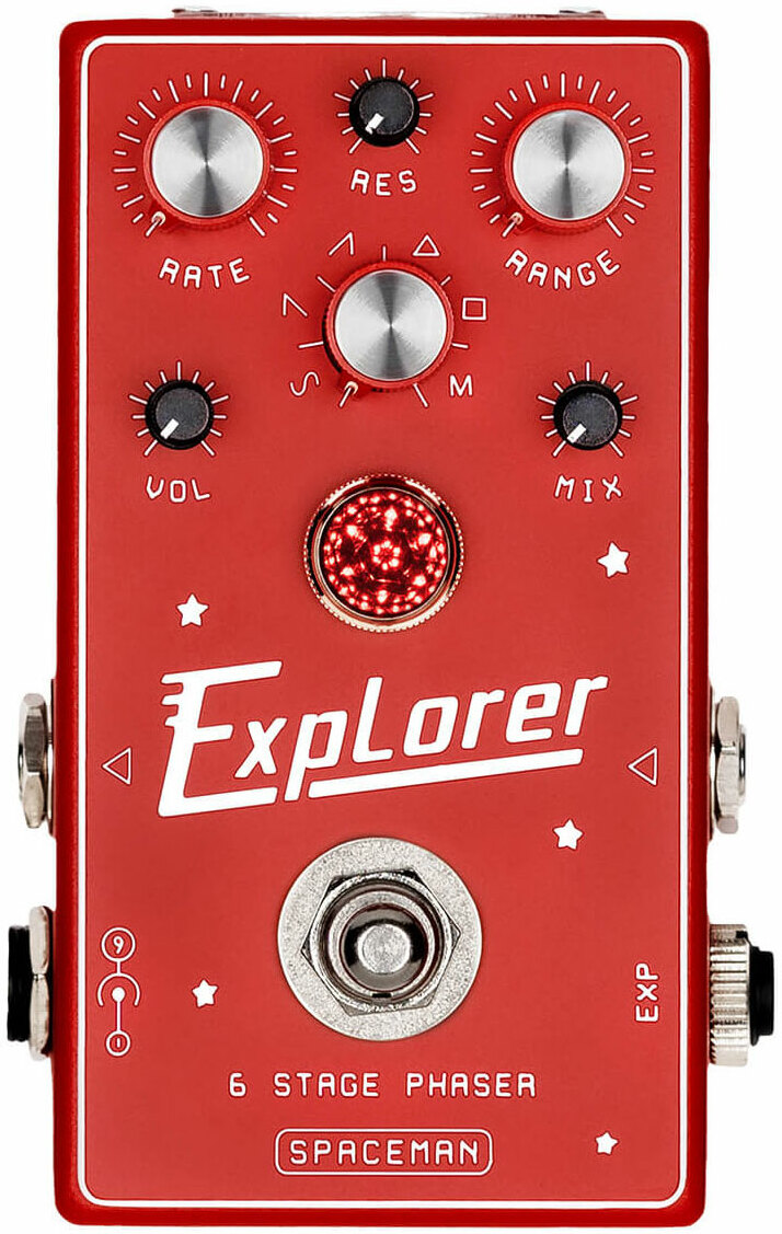 Spaceman Effects Explorer 6 Stage Phaser Red - Modulation/Chorus/Flanger/Phaser & Tremolo Effektpedal - Main picture