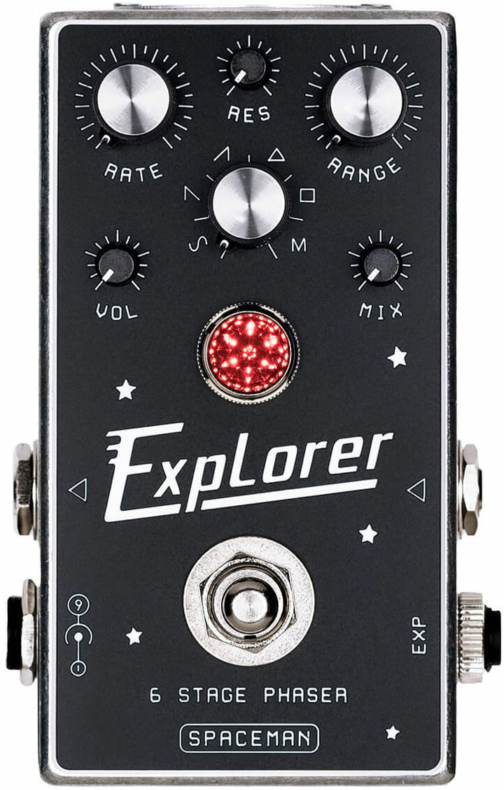 Spaceman Effects Explorer 6 Stage Phaser Silver - Modulation/Chorus/Flanger/Phaser & Tremolo Effektpedal - Main picture
