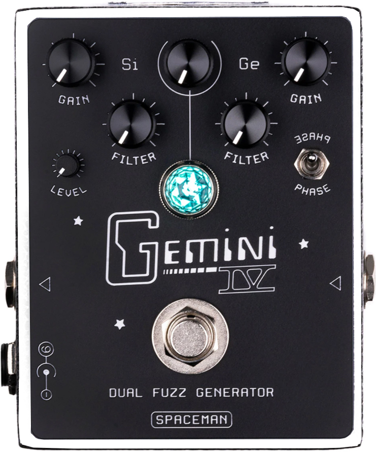 Spaceman Effects Gemini Iv Dual Fuzz Generator Ltd White - Overdrive/Distortion/Fuzz Effektpedal - Main picture