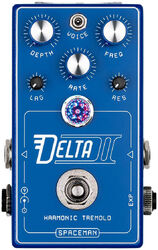 Modulation/chorus/flanger/phaser & tremolo effektpedal Spaceman effects Delta II Harmonic Tremolo - Blue
