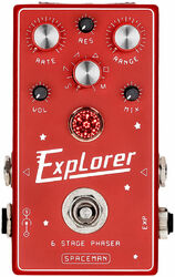 Modulation/chorus/flanger/phaser & tremolo effektpedal Spaceman effects Explorer 6 Stage Phaser - Red