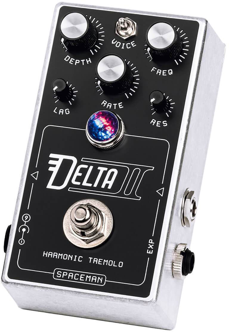 Spaceman Effects Delta Ii Harmonic Tremolo Silver - Modulation/Chorus/Flanger/Phaser & Tremolo Effektpedal - Variation 1