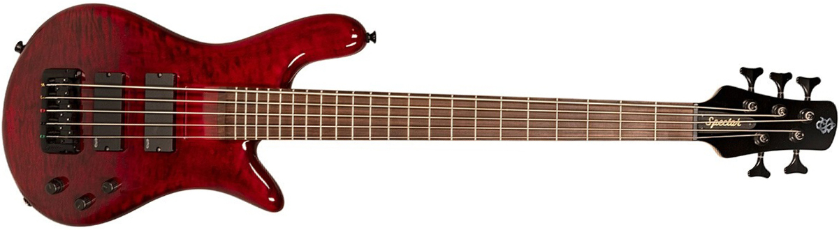 Spector Bantam 5c Diapason Court Active Emg Rw - Black Cherry - Solidbody E-bass - Main picture