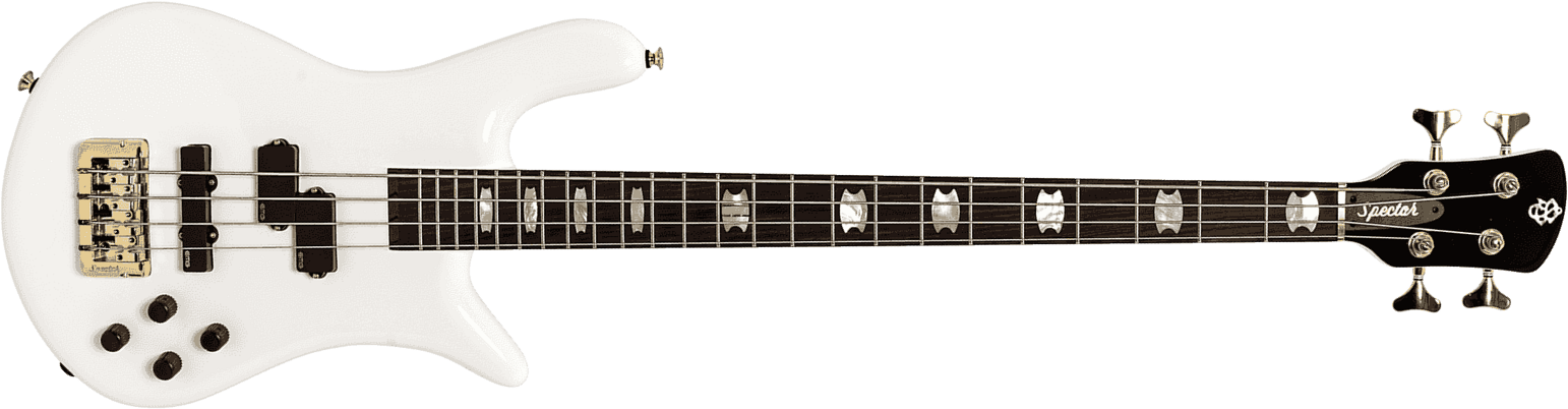Spector Euro Serie Classic 4 Rw - Solid White Gloss - Solidbody E-bass - Main picture