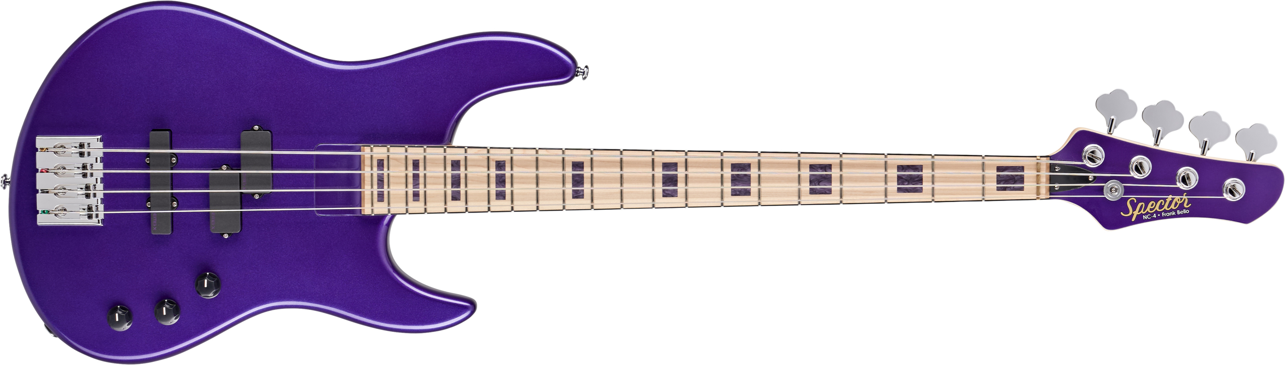 Spector Icon 4 Frank Bello Signature Mn - Purple - Solidbody E-bass - Main picture