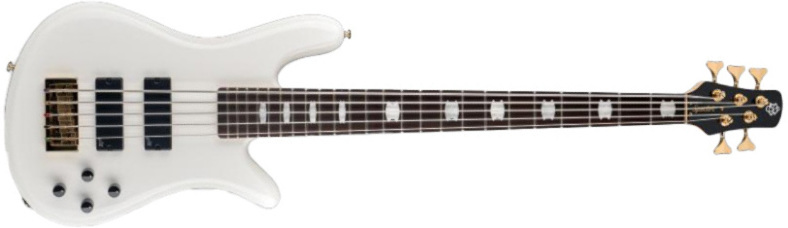 Spector Icon Ns-2 Bolt-on 5-cordes Rw - White Gloss - Solidbody E-bass - Main picture