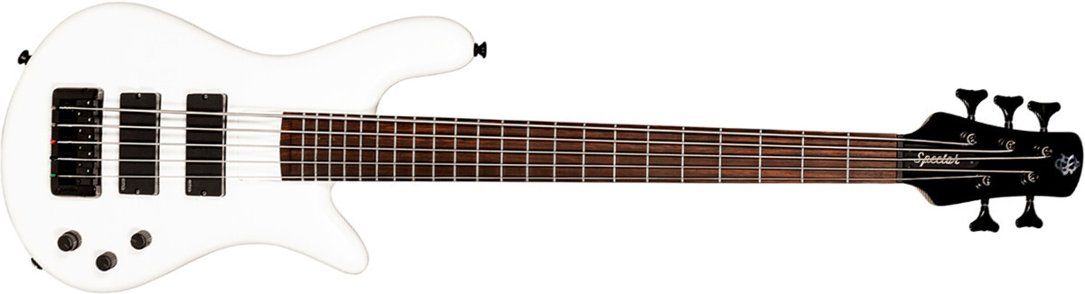 Spector Ns Bantam 5c Diapason Court Active Emg Rw - Solid White - Solidbody E-bass - Main picture