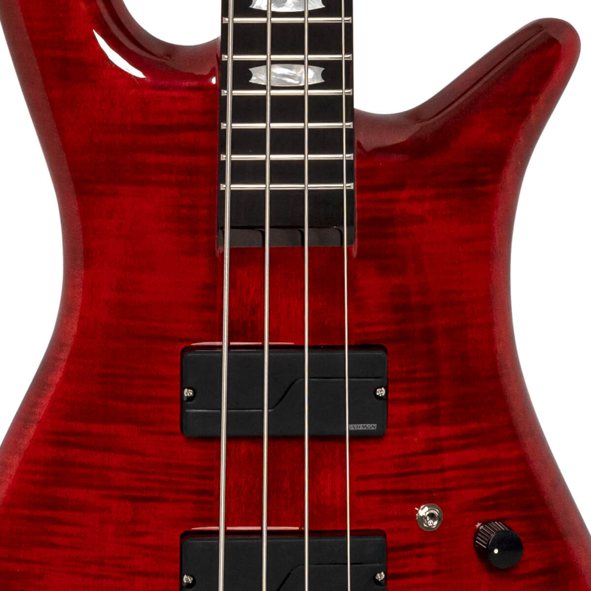 Spector Rudy Sarzo Lt4 Euro Signature Rw - Scarlett Red Gloss - Solidbody E-bass - Variation 1