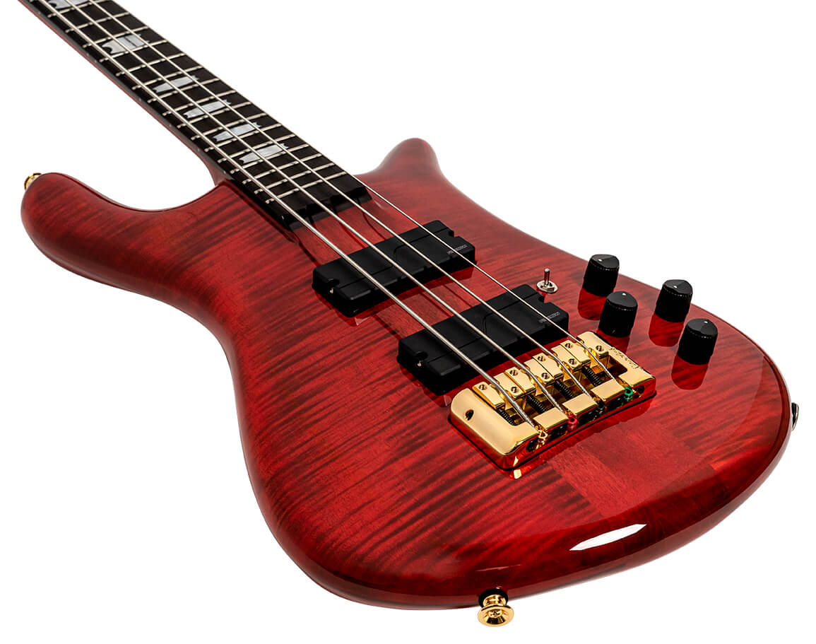 Spector Rudy Sarzo Lt4 Euro Signature Rw - Scarlett Red Gloss - Solidbody E-bass - Variation 2