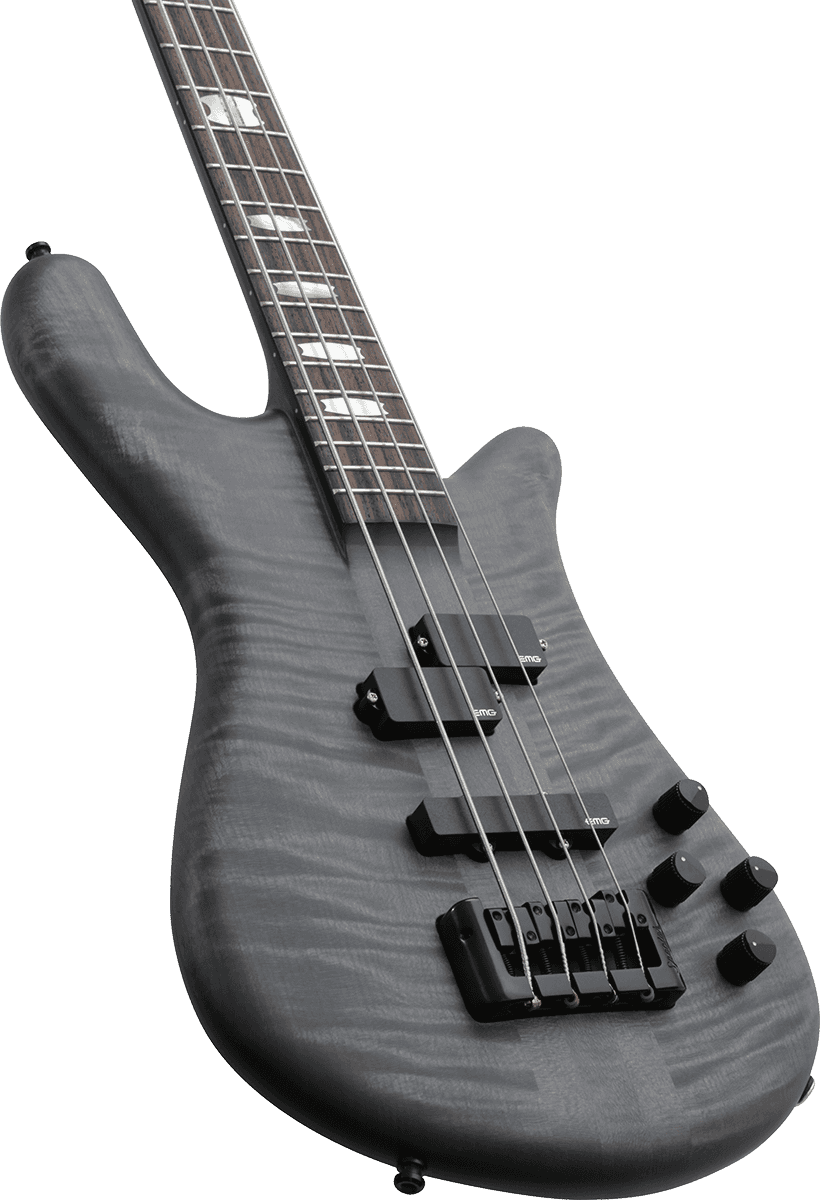 Spector Euro Serie Lx 4 Emg Rw - Trans Black Stain Matte - Solidbody E-bass - Variation 2