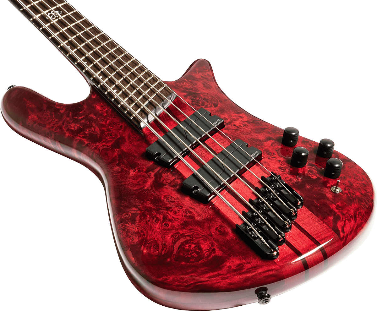 Spector Ns Dimension 5 Fishman We - Inferno Red Gloss - Solidbody E-bass - Variation 2