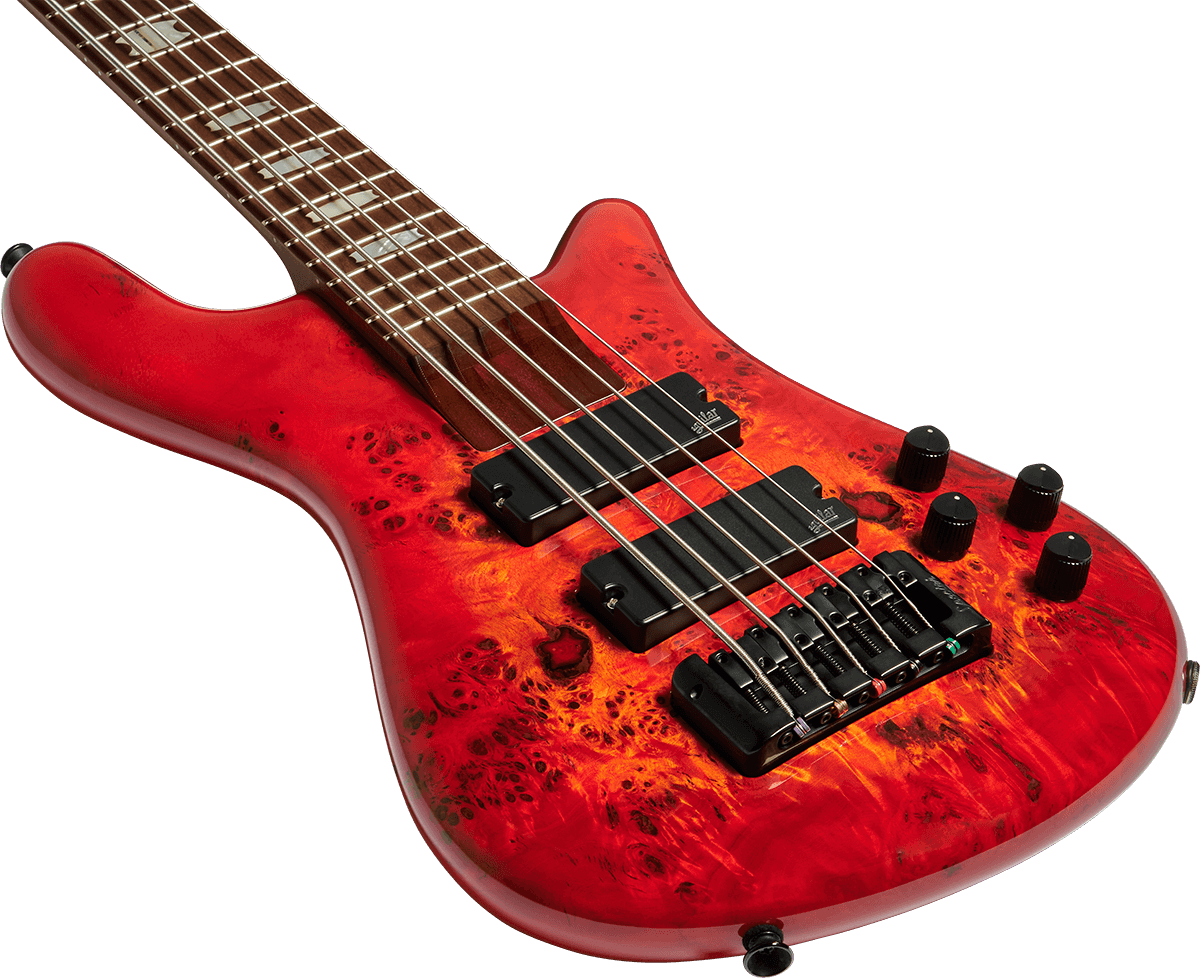 Spector Ns Eurobolt 5c Active Aguilar Mn - Inferno Red Gloss - Solidbody E-bass - Variation 2