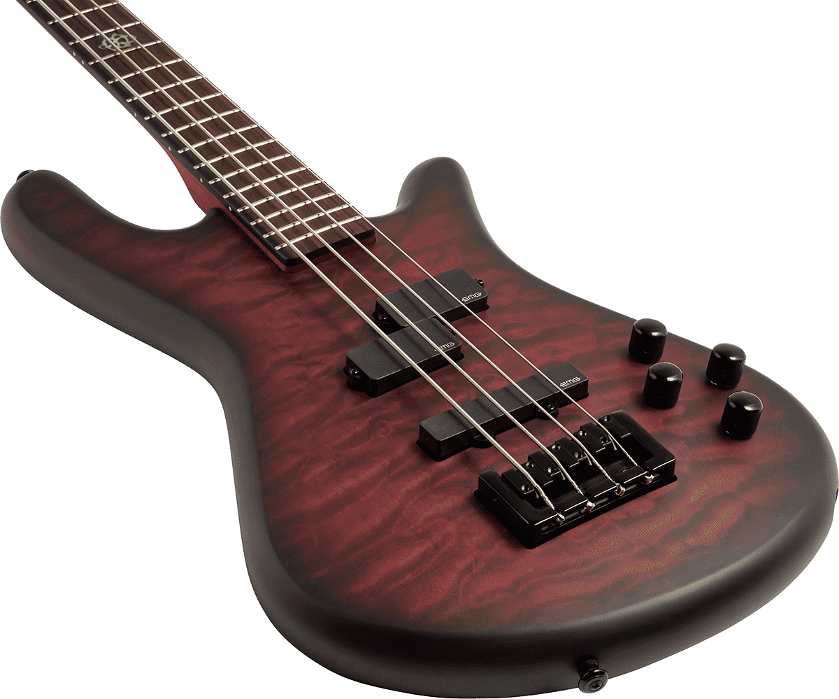 Spector Ns Pulse Ii 4c Active Emg Eb - Black Cherry Matte - Solidbody E-bass - Variation 2