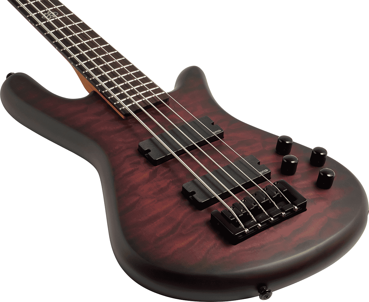 Spector Ns Pulse Ii 5c Active Emg Eb - Black Cherry Matte - Solidbody E-bass - Variation 2