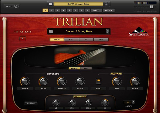 Spectrasonics Trilian - Virtuellen Instrumente Soundbank - Main picture