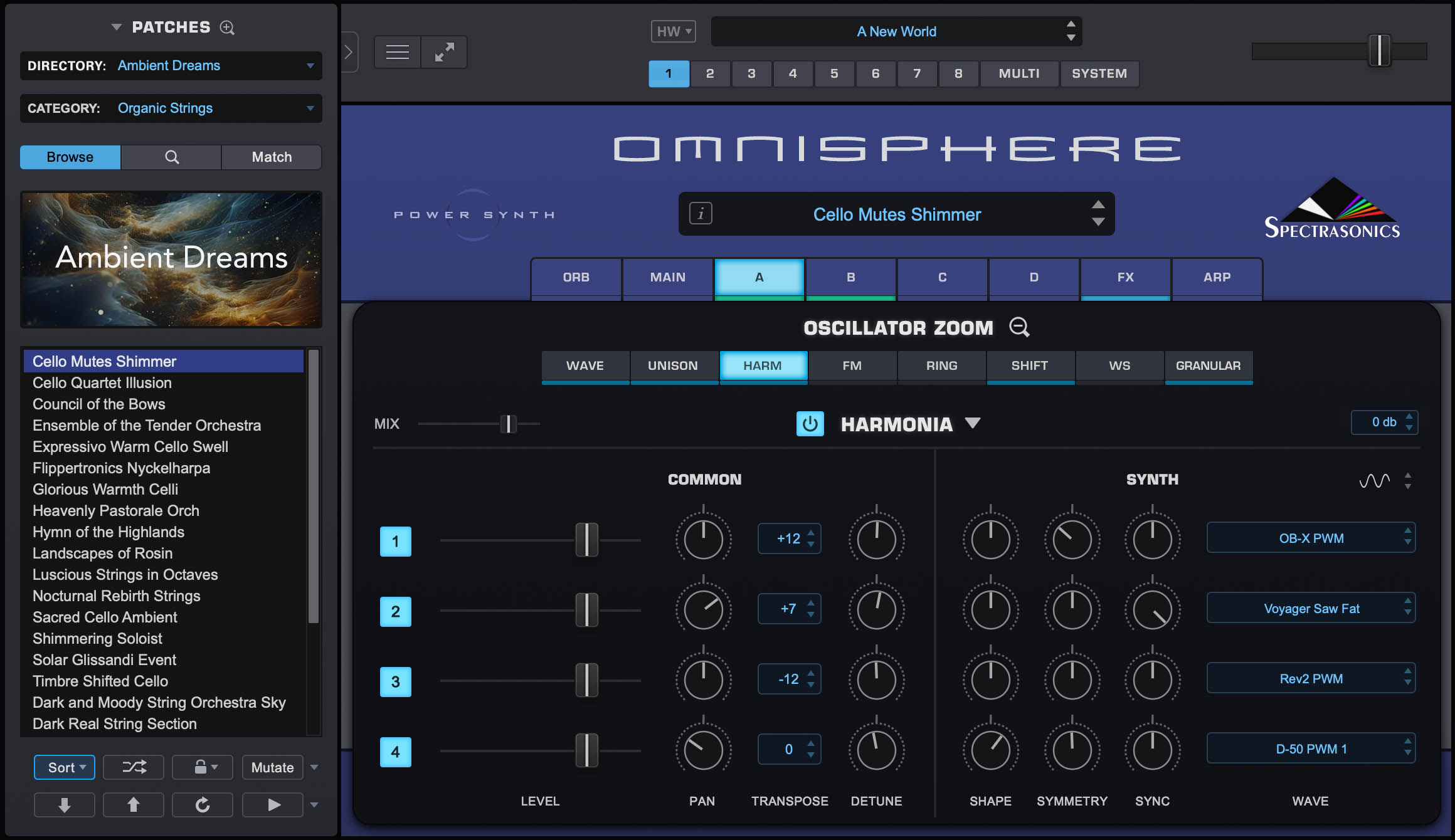 Spectrasonics Omnisphere 3 - Virtuellen Instrumente Soundbank - Variation 11