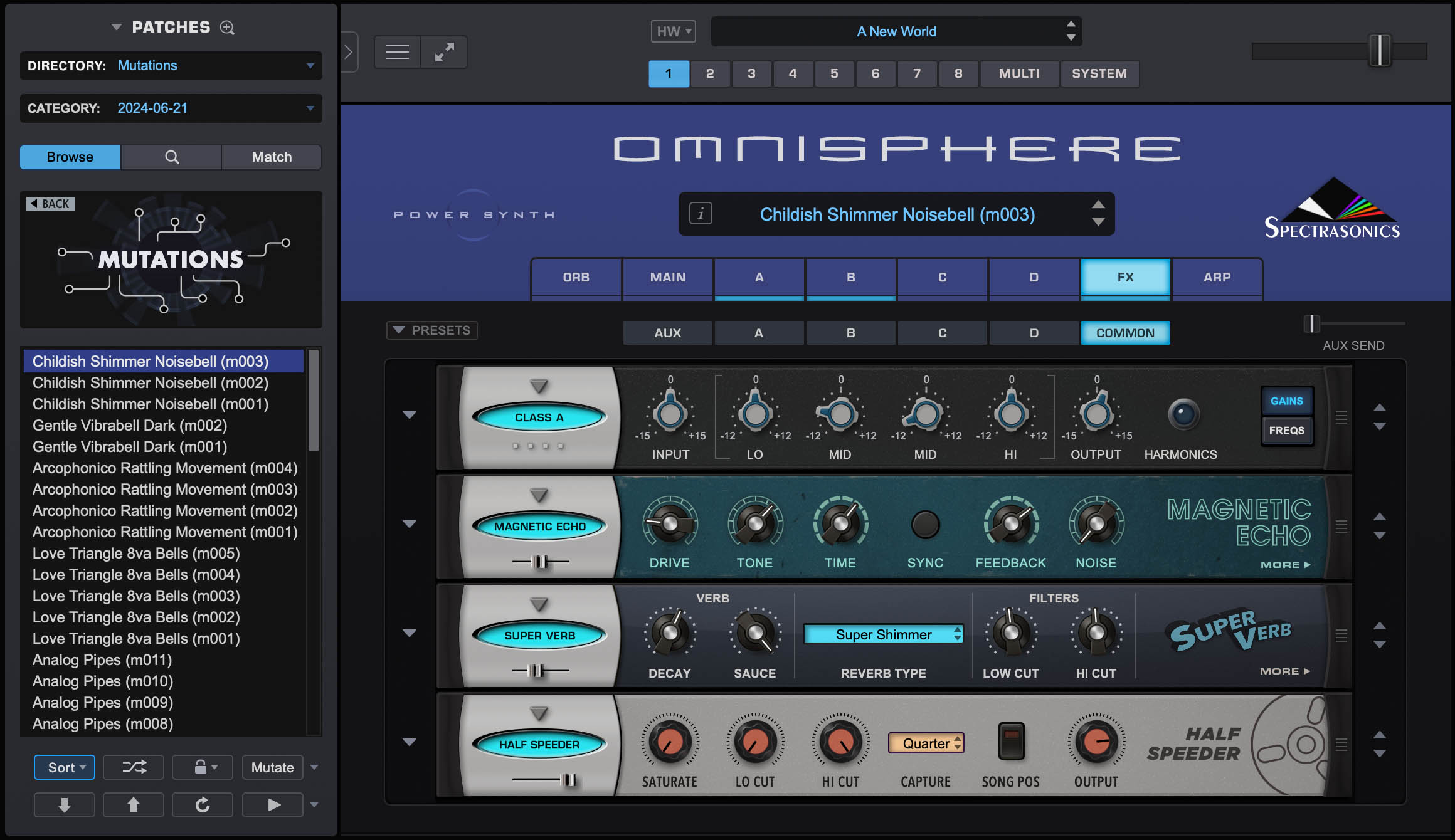 Spectrasonics Omnisphere 3 - Virtuellen Instrumente Soundbank - Variation 6