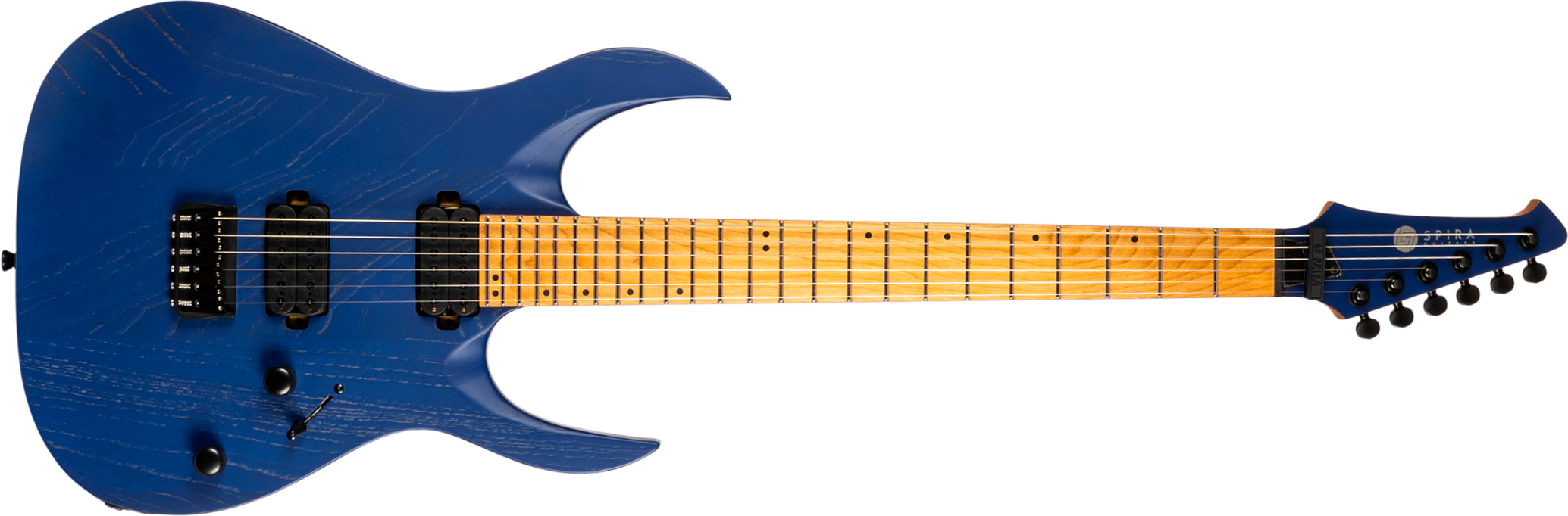 Spira Guitars S600 Abl 2h Ht Eb - Stained Blue - E-Gitarre in Str-Form - Main picture