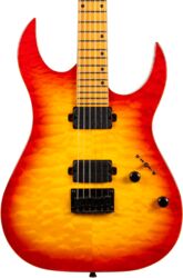 E-gitarre in str-form Spira guitars S-500 QFB - Fireburst