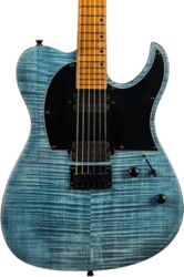 E-gitarre in teleform Spira guitars T-450 TDB - trans blue