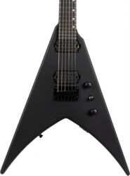 E-gitarre aus metall Spira guitars V-400 MBK - satin black