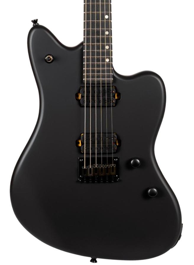 Double cut e-gitarre Spira guitars J-400 MBK - Black satin