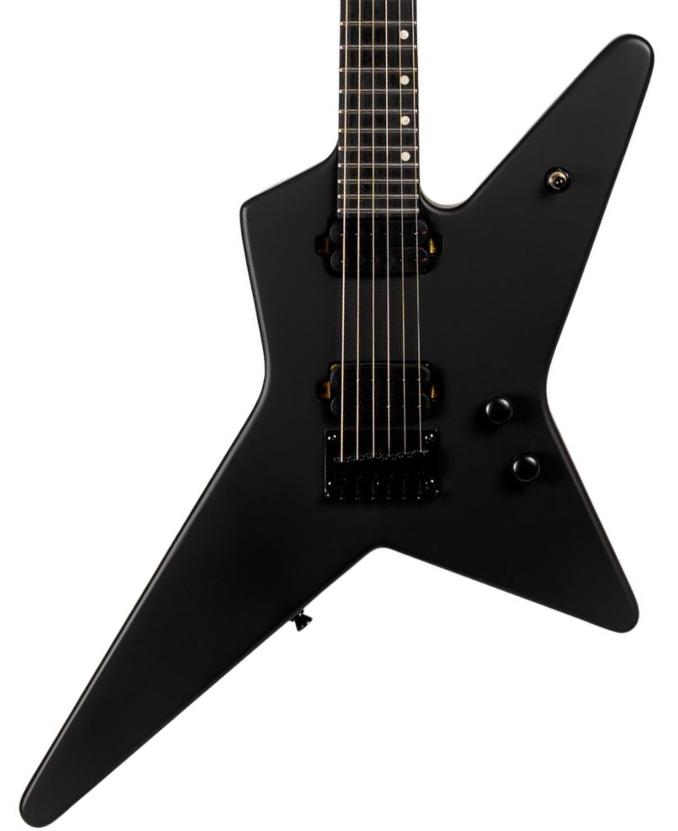E-gitarre aus metall Spira guitars SR-400 MBK - Black satin