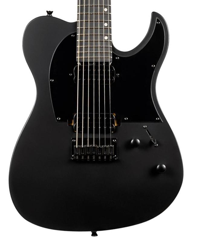 Bariton e-gitarre Spira guitars T-407 MBK 7-string - satin black
