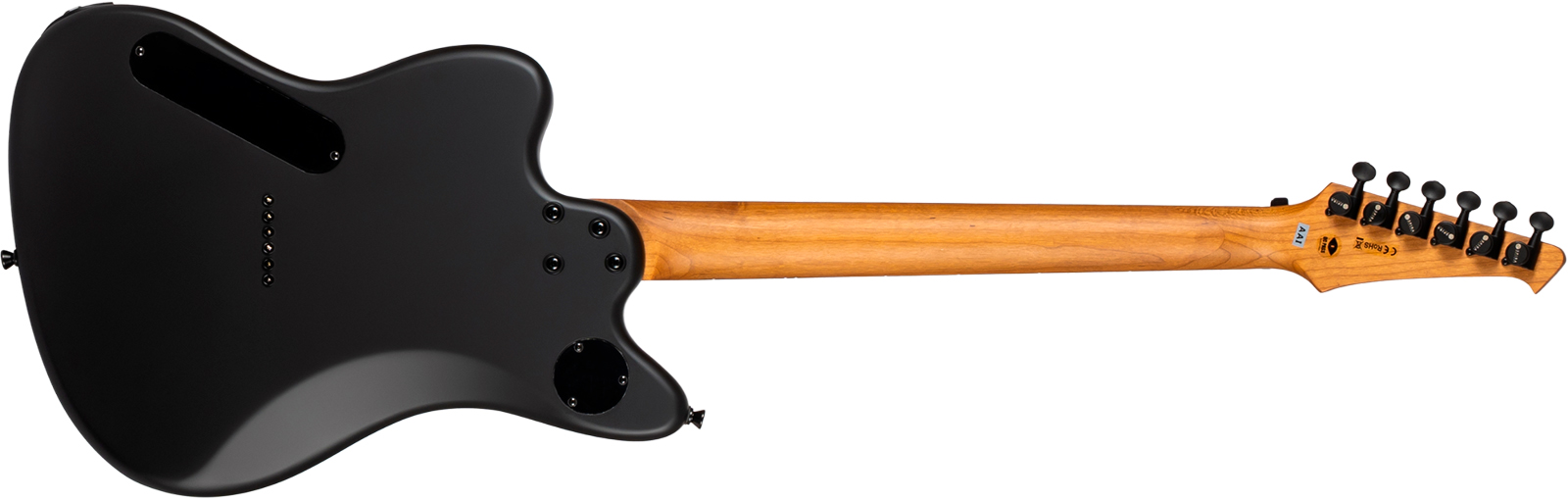 Spira Guitars J400 Mbk 2h Ht Rw - Black Satin - Double Cut E-Gitarre - Variation 1