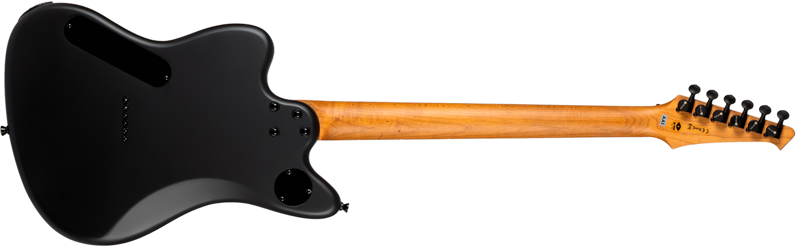 Spira Guitars J400 Mbk Baryton 2h Ht Eb - Black Satin - Bariton E-Gitarre - Variation 1