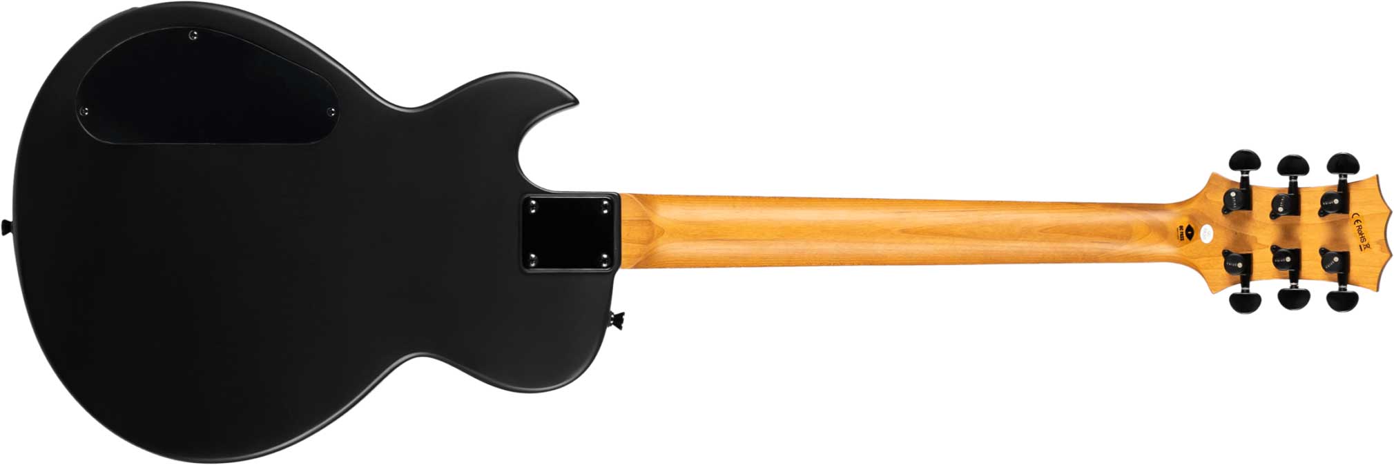Spira Guitars L400 Mbk 2h Ht Eb - Satin Black - E-Gitarre aus Metall - Variation 1
