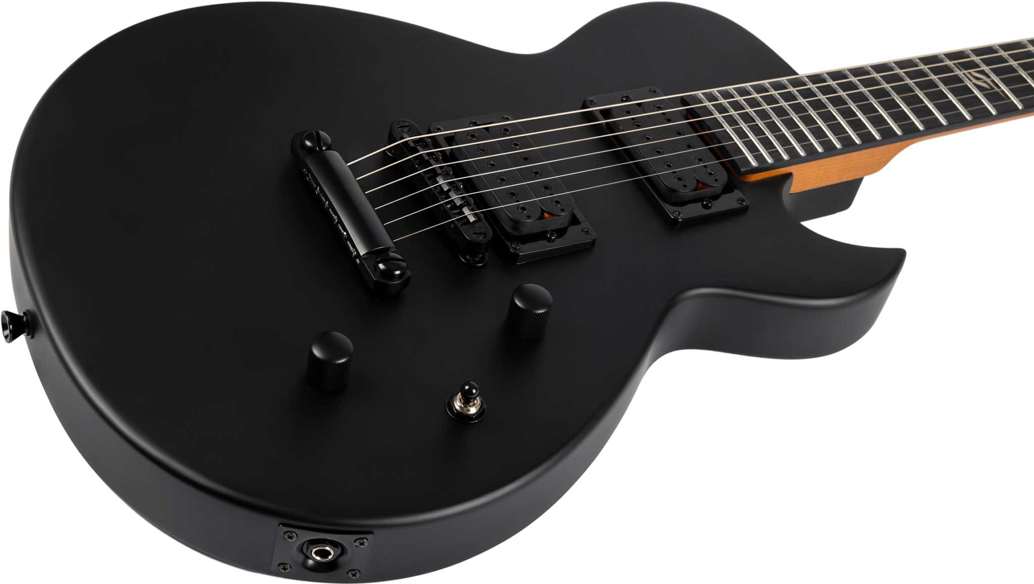 Spira Guitars L400 Mbk 2h Ht Eb - Satin Black - E-Gitarre aus Metall - Variation 3