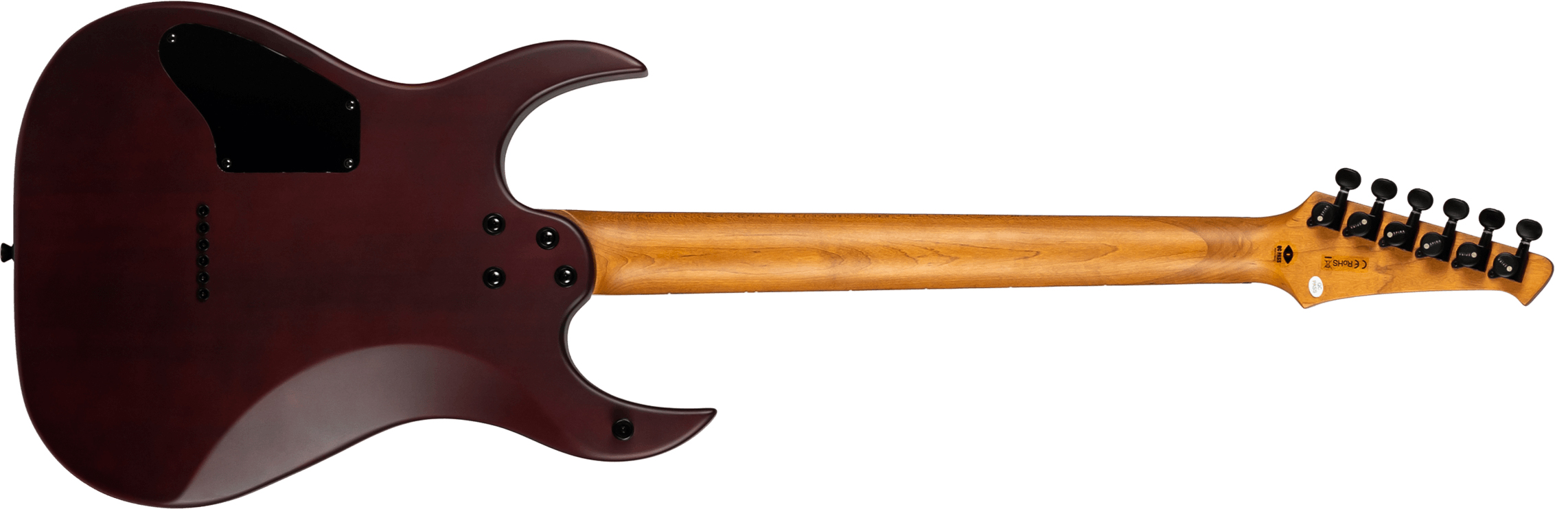 Spira Guitars S400 Mwr 2h Ht Eb - Satin Wine Red - E-Gitarre aus Metall - Variation 1