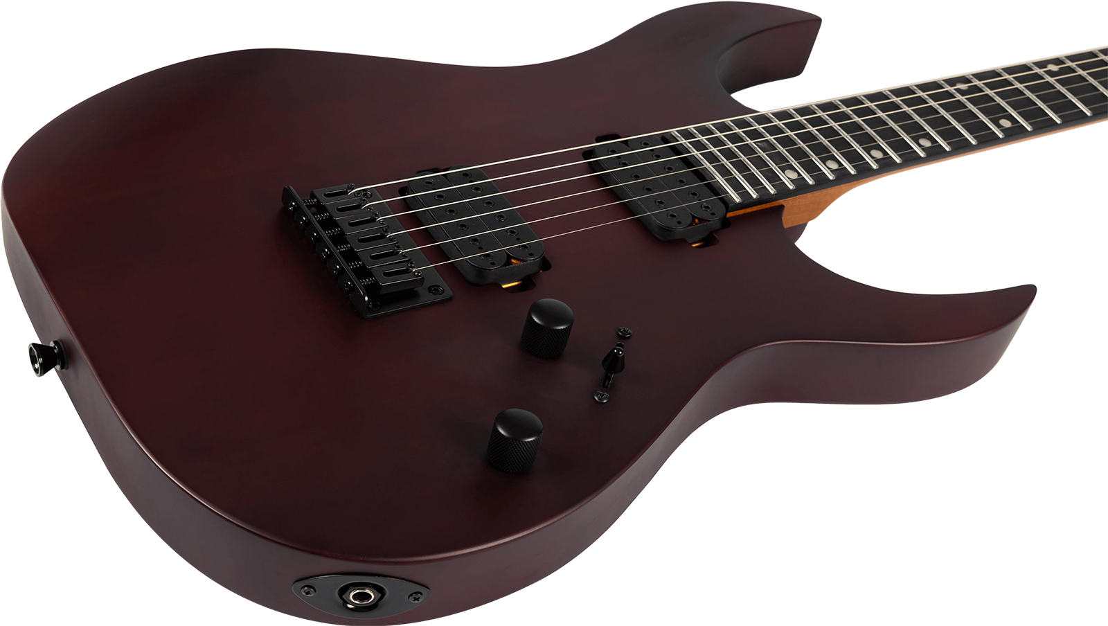 Spira Guitars S400 Mwr 2h Ht Eb - Satin Wine Red - E-Gitarre aus Metall - Variation 2