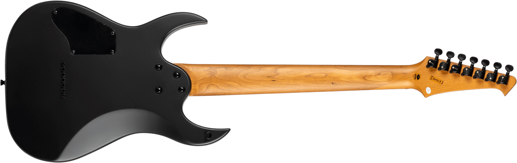 Spira Guitars S407 Mbk 7c Baryton 2h Ht Eb - Satin Black - Bariton E-Gitarre - Variation 1