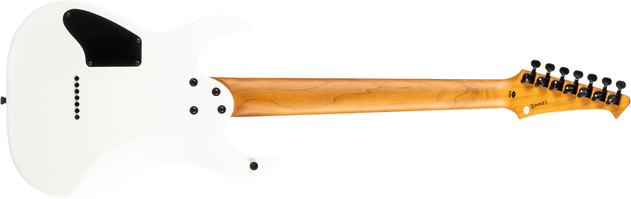 Spira Guitars S407 Mwh 7c Baryton 2h Ht Eb - Satin White - Bariton E-Gitarre - Variation 1